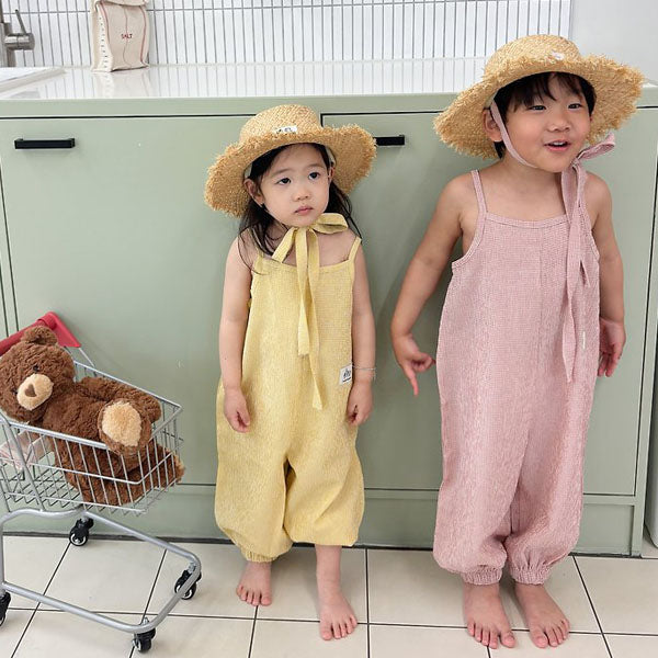 Cookie Jumpsuit Korean toddler jumpsuit in red made in Korea