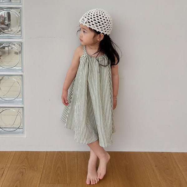 Julie Dress Korean toddler dress in green made in Korea