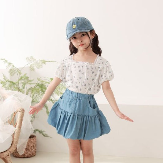 Eyelet Flower T-Shirt(JS~JM)
