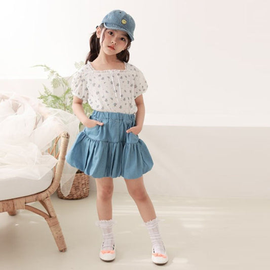 Balloon Denim Skirt(JS~JM)