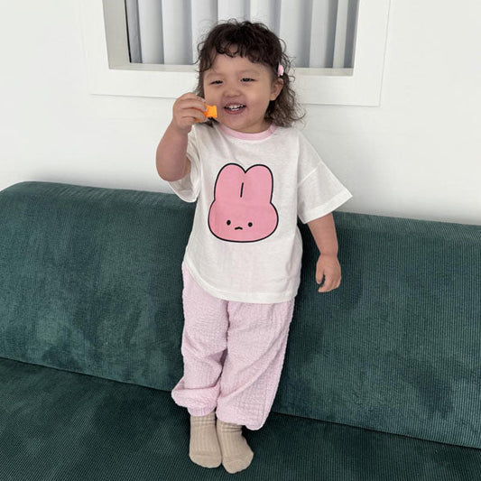 Yogurt Jogger Pants Korean toddler pants in cream made in Korea