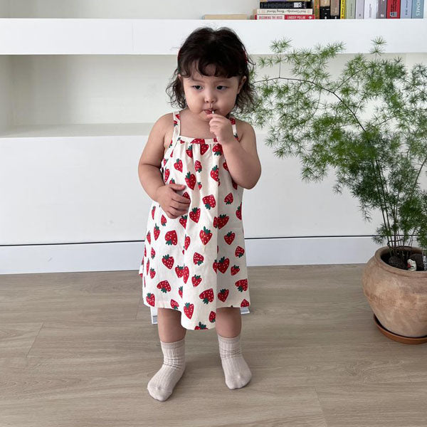 Hachu Ping Dress Korean toddler dress in heart made in Korea
