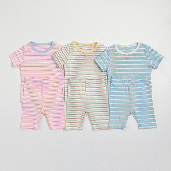 Jelly Pop Loungewear Korean toddler loungewear in blue made in Korea