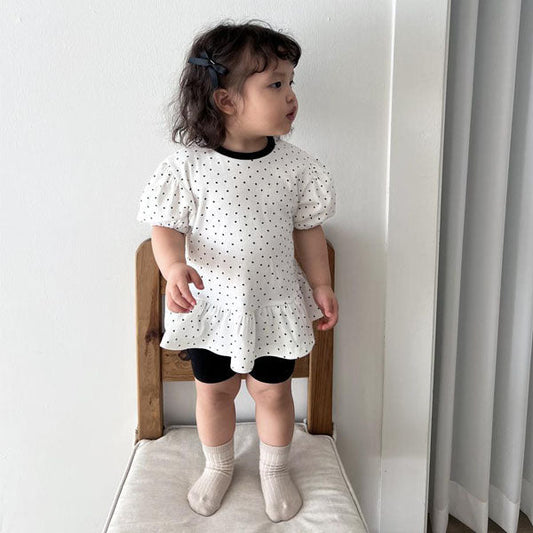 2-Pack Bike Leggings Korean toddler pants in gray made in Korea