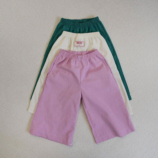 Wide Pants Korean toddler pants in ivory made in Korea