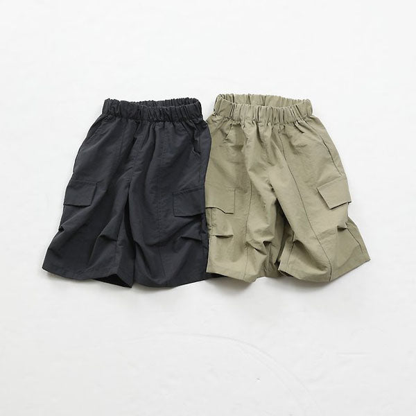 Nylon Cargo Pants Korean toddler cargos in khaki made in Korea
