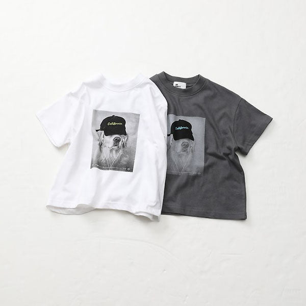 Cali Puppy Tee Korean toddler t-shirt in white made in Korea