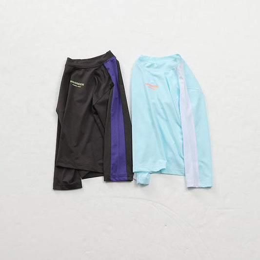 Running Swim Tee Korean toddler t-shirt in dark gray made in Korea