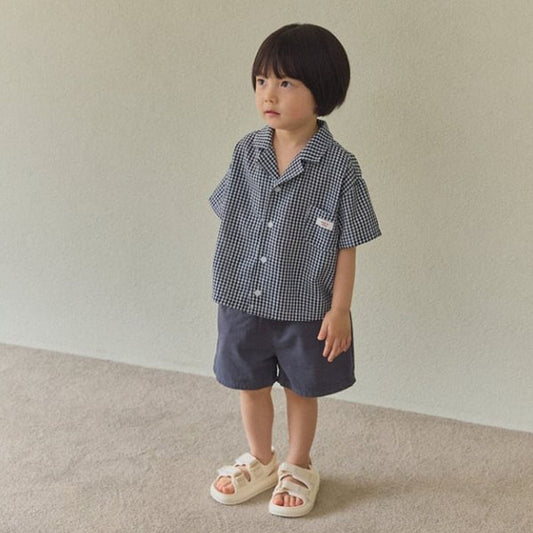 Crinkled Check Shirt