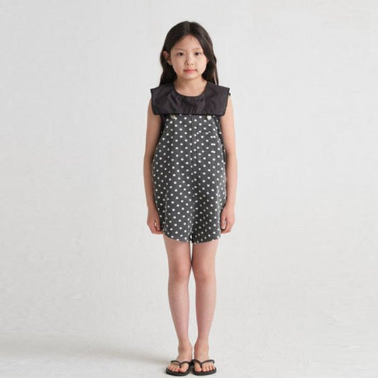 Cotton Berry Short Overalls