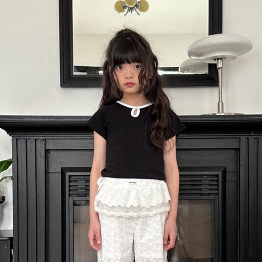 Keyhole Color Block Tee (15~19)