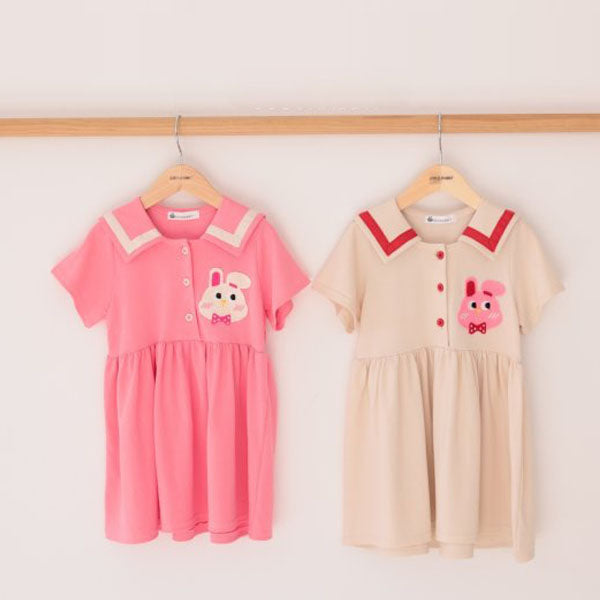 Tape Collar Dress