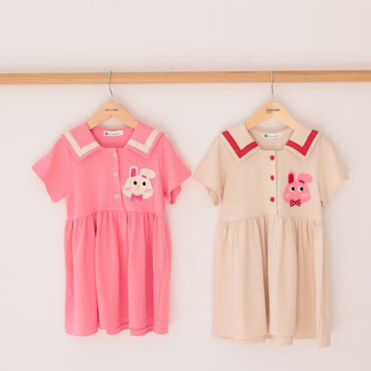 Tape Collar Dress