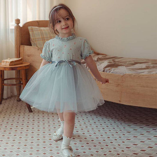 Freya Dress Korean toddler dress in pink made in Korea