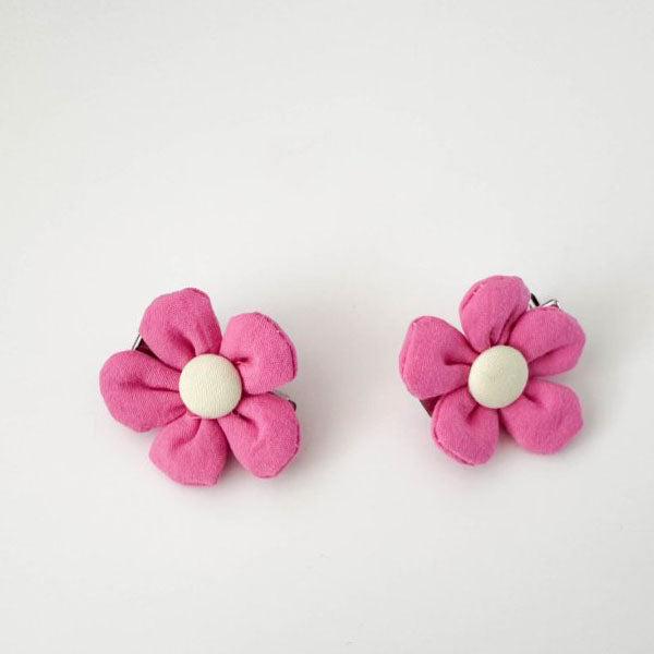 Pink Pompom Clip Pin