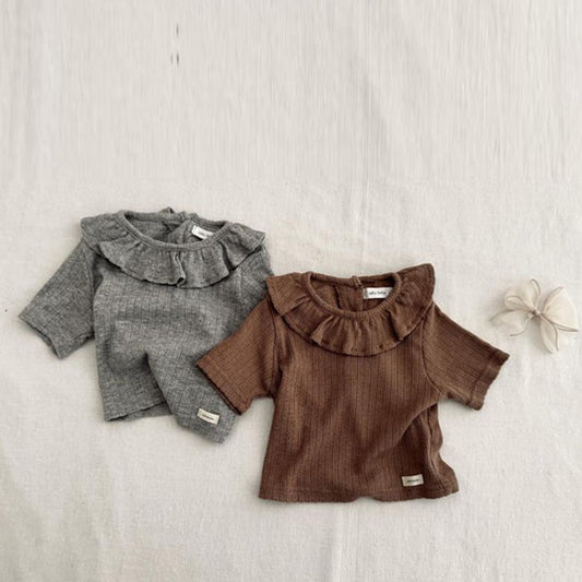 Yoha Eyelet Ruffle T-Shirt(Kids)