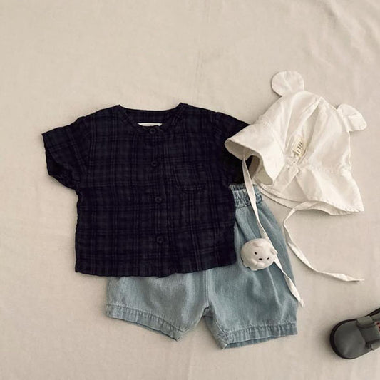 Wrinkle Henley Neck Shirt(Baby)