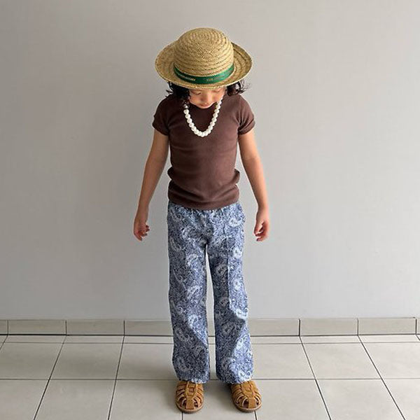 Bali Pants Korean toddler pants in burgundy made in Korea