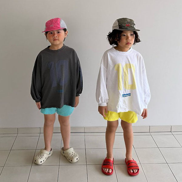 Stretchy Shorts Korean toddler shorts in aqua made in Korea