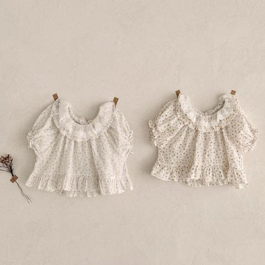 Floral Frill Blouse(Kids)