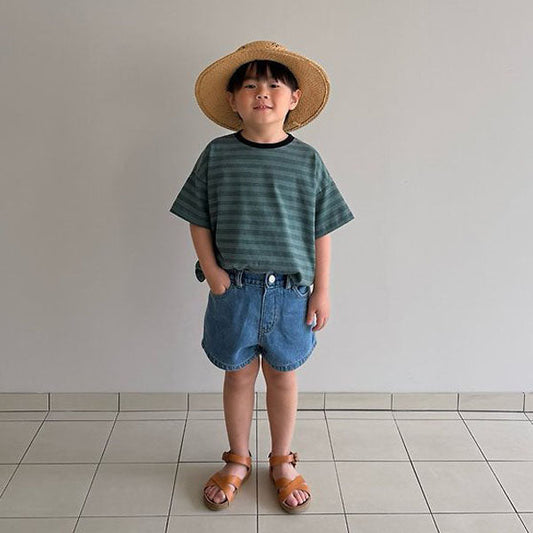 Mew Pigment Tee Korean toddler t-shirt in beige made in Korea