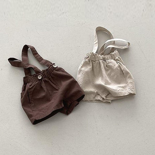 Cool Overalls Korean toddler overall in beige made in Korea
