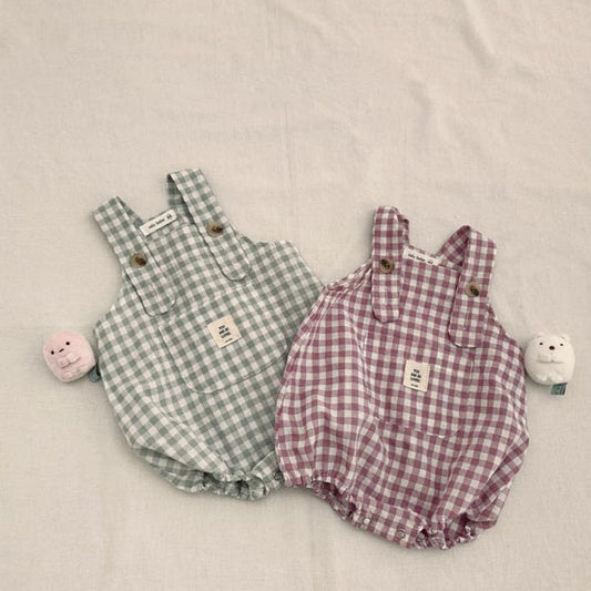 Sugar Check Overall Suit(Baby)