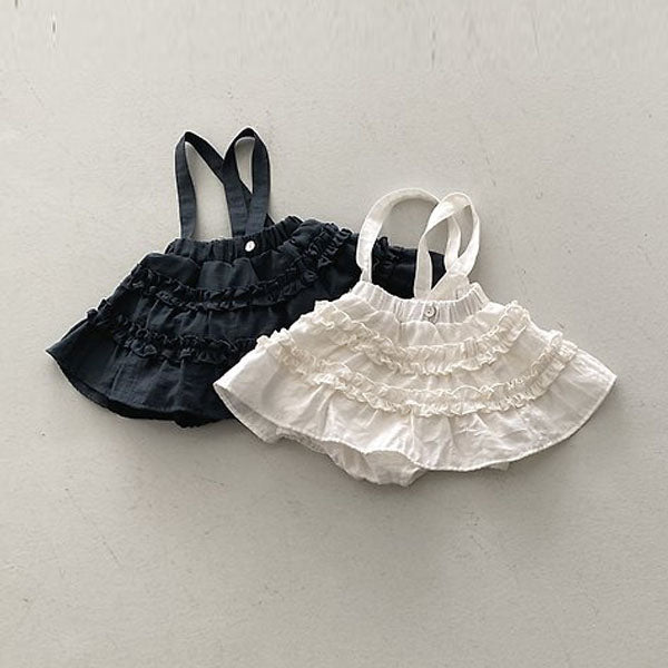 Ice Romper Korean infant romper in ivory made in Korea