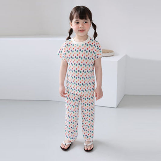 Pleated Top & Bottom Dot