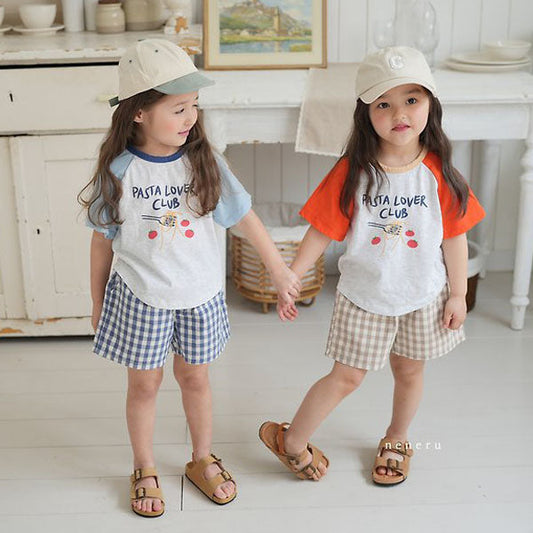 Toto Raglan Tee Korean infant t-shirt in red made in Korea