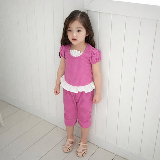 Mimi Set Korean infant set in light pink made in Korea