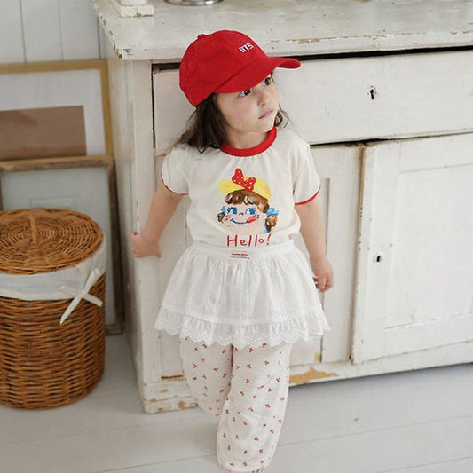 Roah Apron Korean infant accessory in ivory made in Korea