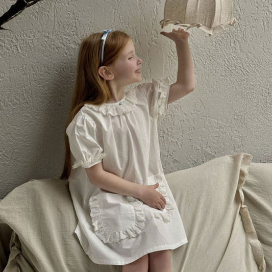 Two-Pocket Ruffle Dress
