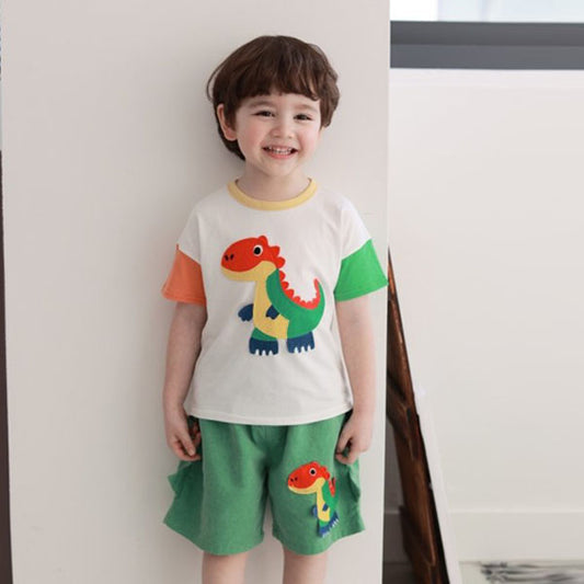 Embroidery Dinosaur T-Shirt