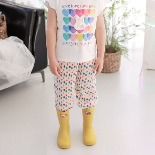 Pleated Dot Pants