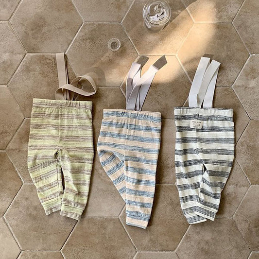 Sketch Overall Leggings Korean infant pants in blue made in Korea