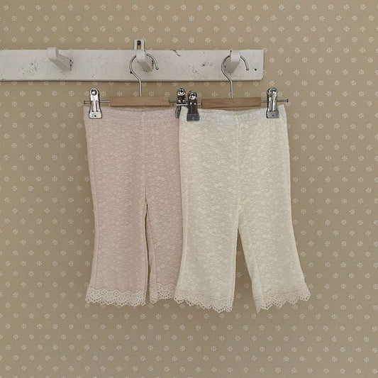 Shelly Bootcut Pants Korean infant pants in cream made in Korea