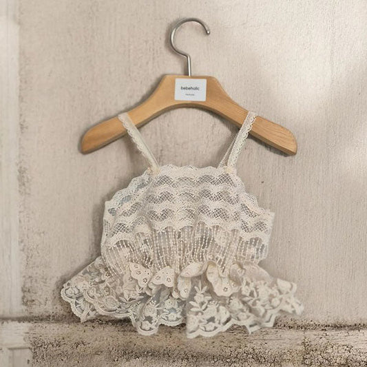 Haven Bustier Korean infant tops in natural made in Korea