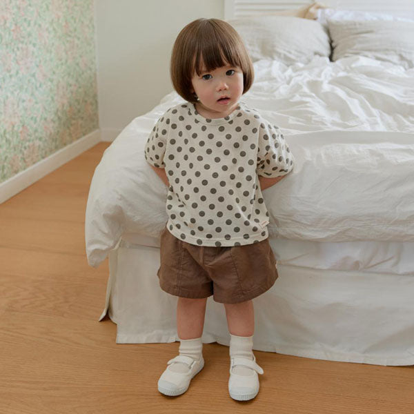 Cotton Twill Pants Korean toddler pants in light beige made in Korea
