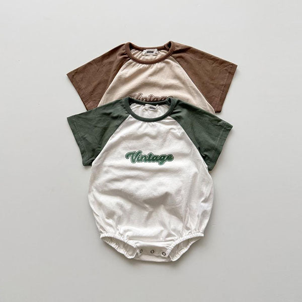 Bebe Vintage Bodysuit Korean infant bodysuit in watermelon made in Korea