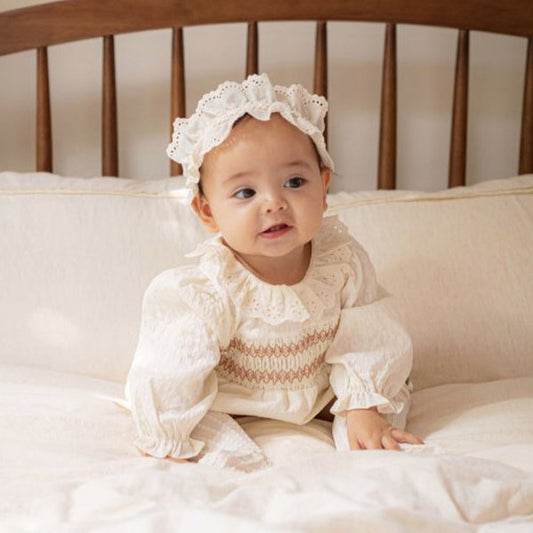 Annika Smocking Suit (Cream)