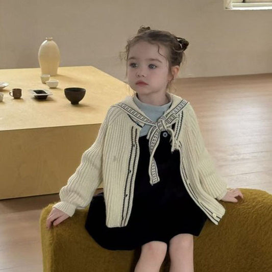 Marine Cream Knit Cardigan