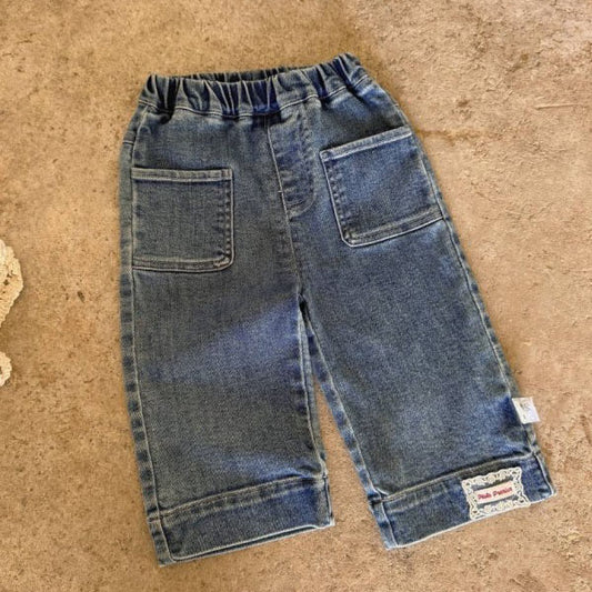 Coco Patch Denim Pants