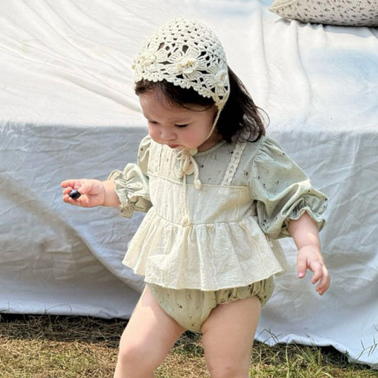 Latte Bloom Romper