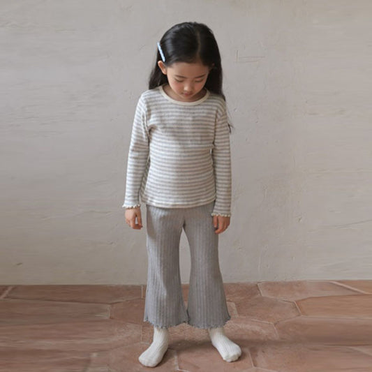 Ruffle Flared Pants
