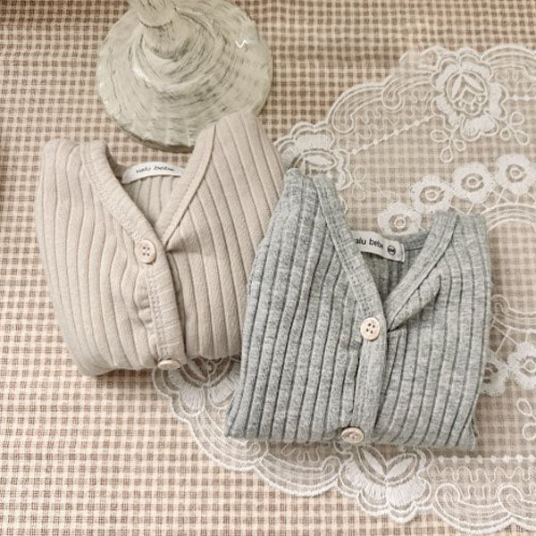 Moss Ribbed Cardigan