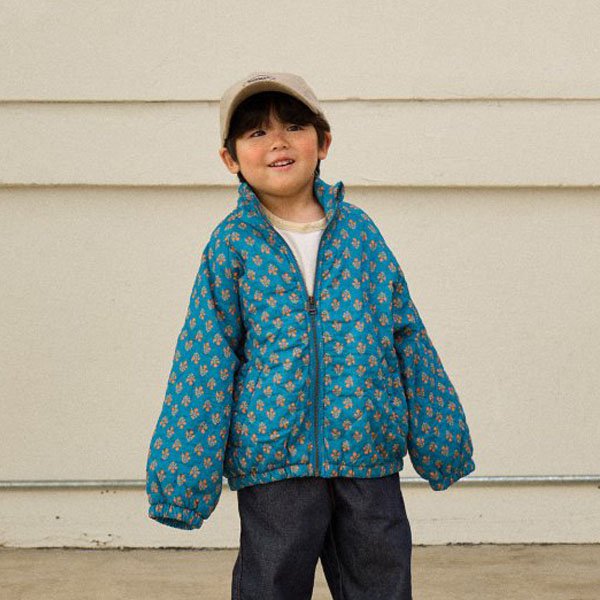 Flower Quilted Zipup