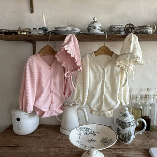 Ribbed Bonnet Suit