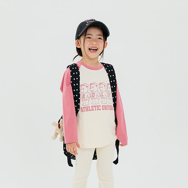 Bear Raglan Color Tee