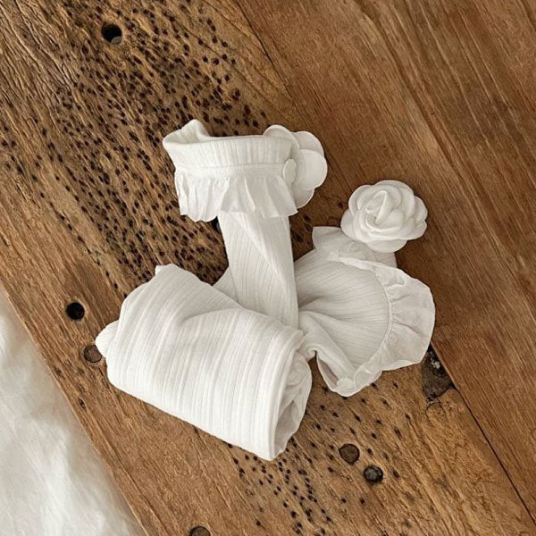 Rose Frill Long Socks